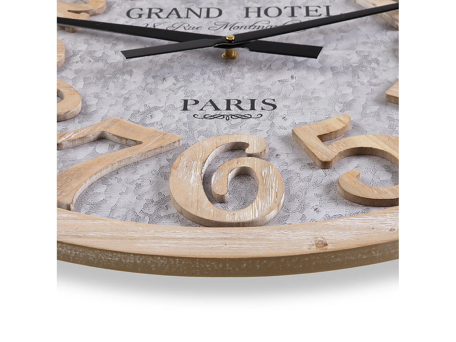 Macquarie Reloj de Pared Decorativo para la Cocina, el Salón, el Comedor o la Habitación, Gris y Marrón, 60x5x60cm