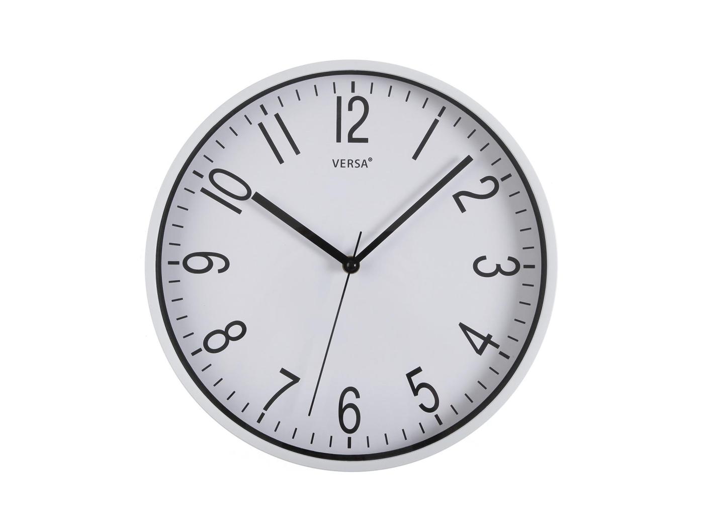 Raven Horloge Murale Pour La Cuisine Pendule Pour Salon X X Cm Pvc Blanc