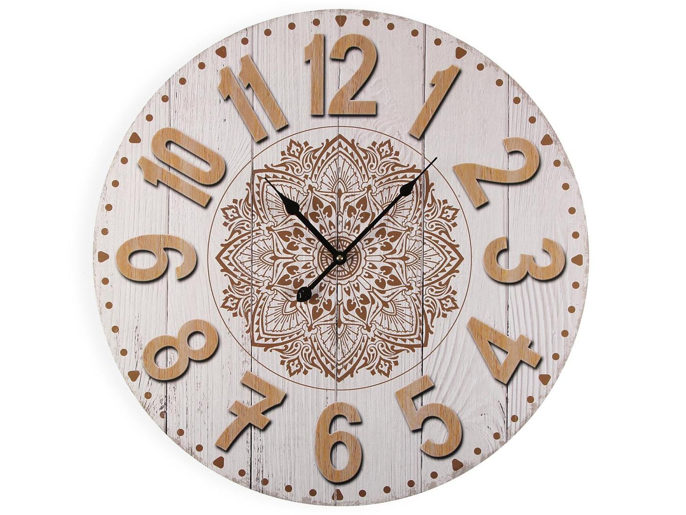 Burkes Horloge Murale Pour La Cuisine Pendule Pour Salon X X Cm Bois Marron