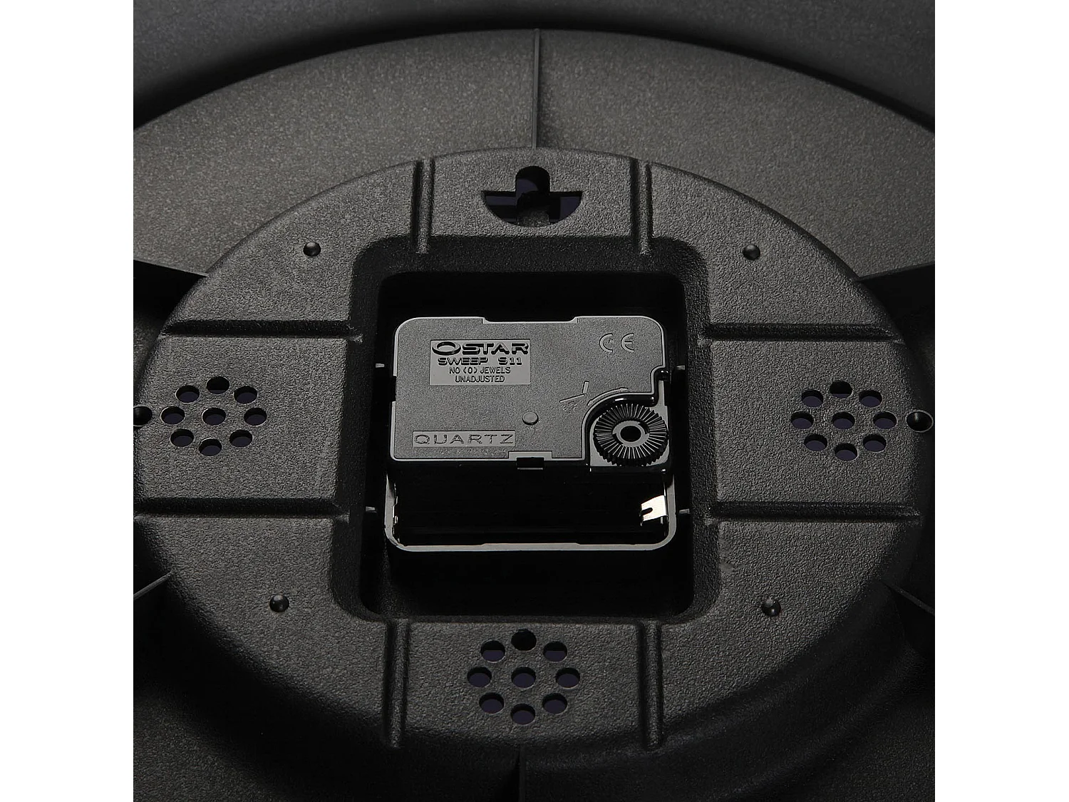 Horloge Murale Pamuk, 30 x 4,1 x 30 cm, Aluminium et verre, Blanc et gris