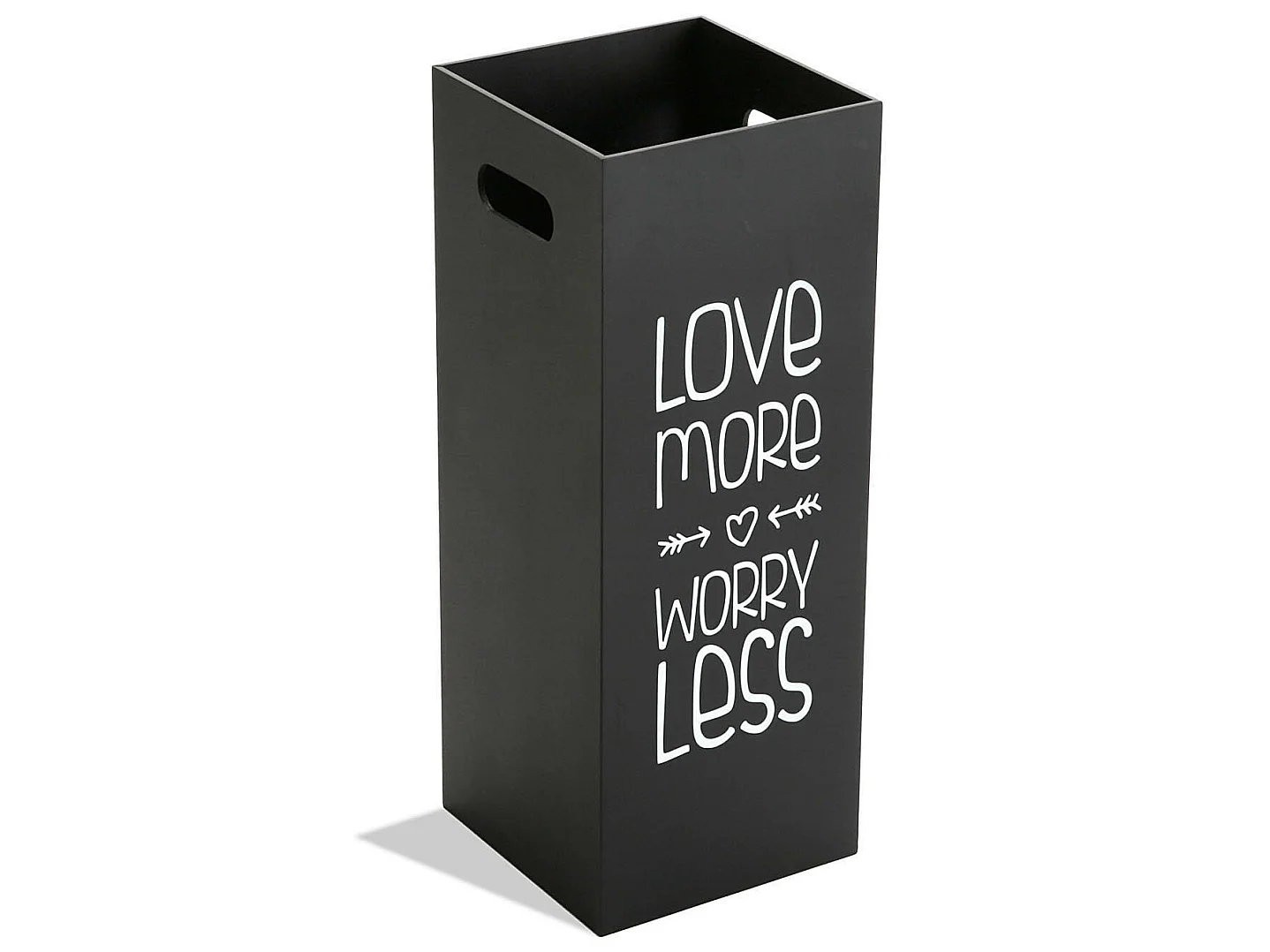 Fluor Paragüero para la Entrada, Habitación o Hall, Porta paraguas moderno, Negro y blanco, 53x21x21cm