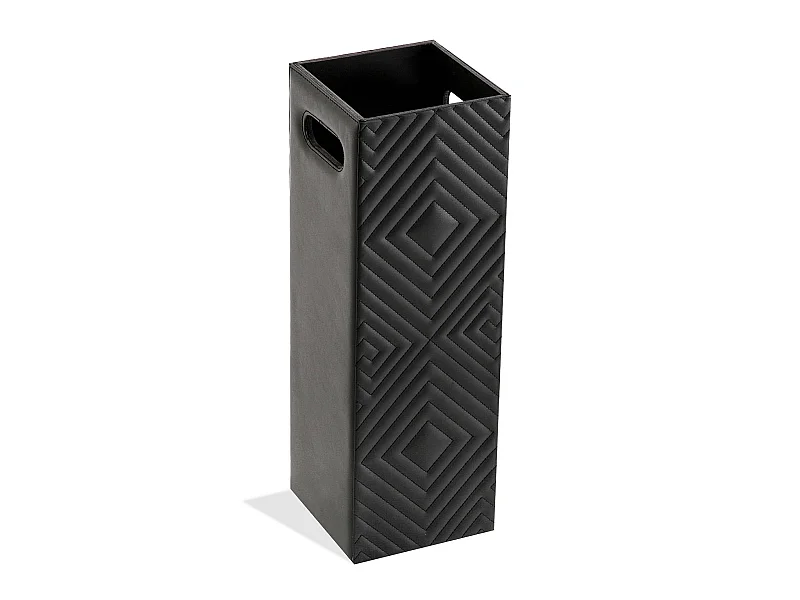 Fiona Portaombrelli per Ingresso, Corridoio, Camera, Giardino. Portaombrelli Piccolo e Moderno, Nero, 48,5x15,5x15,5cm