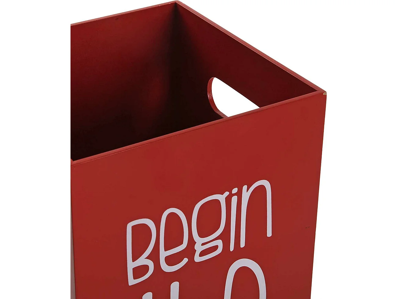 Fluor Portaombrelli per Ingresso, Corridoio, Camera, Giardino. Portaombrelli Piccolo e Moderno, Rosso e nero, 53x21x21cm