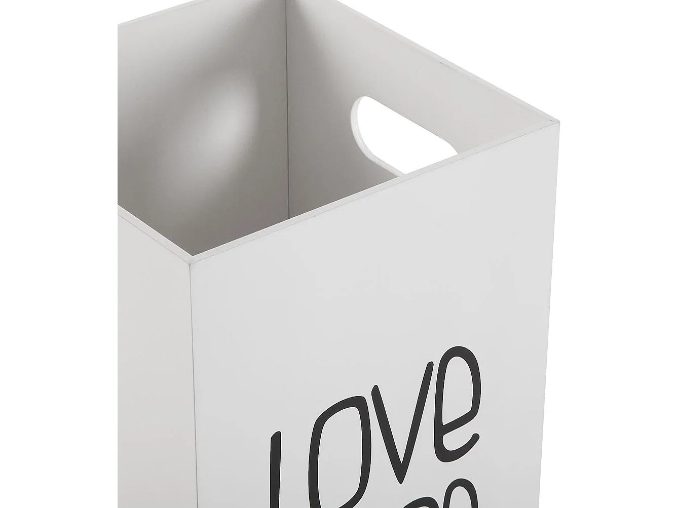 Fluor Paragüero para la Entrada, Habitación o Hall, Porta paraguas moderno, Blanco y negro, 53x21x21cm