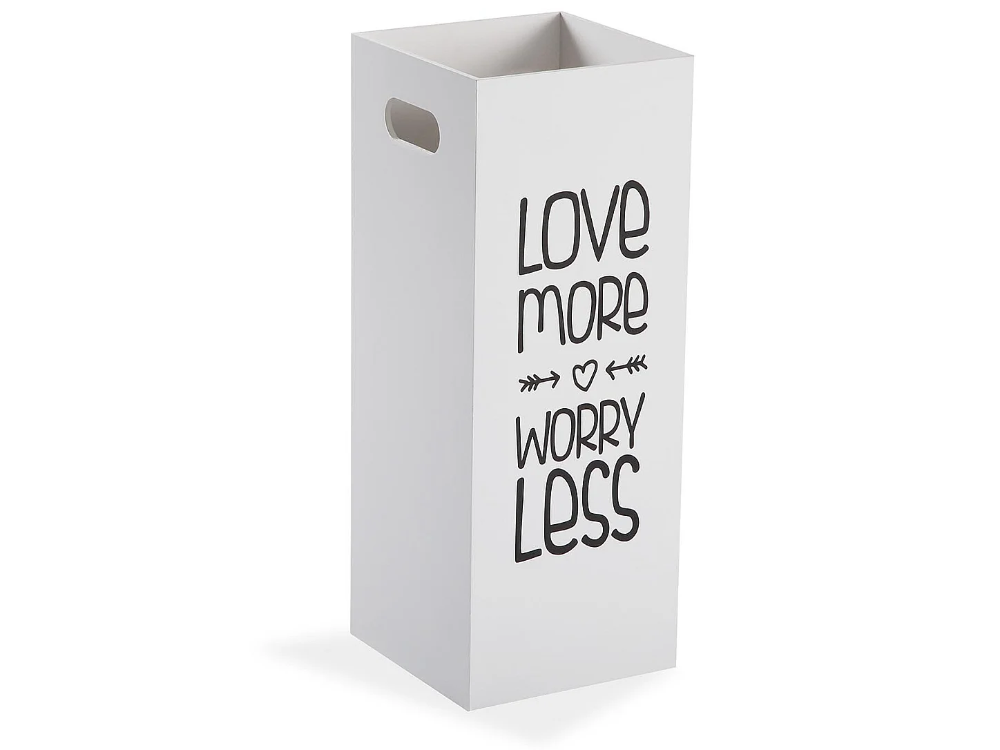 Fluor Paragüero para la Entrada, Habitación o Hall, Porta paraguas moderno, Blanco y negro, 53x21x21cm