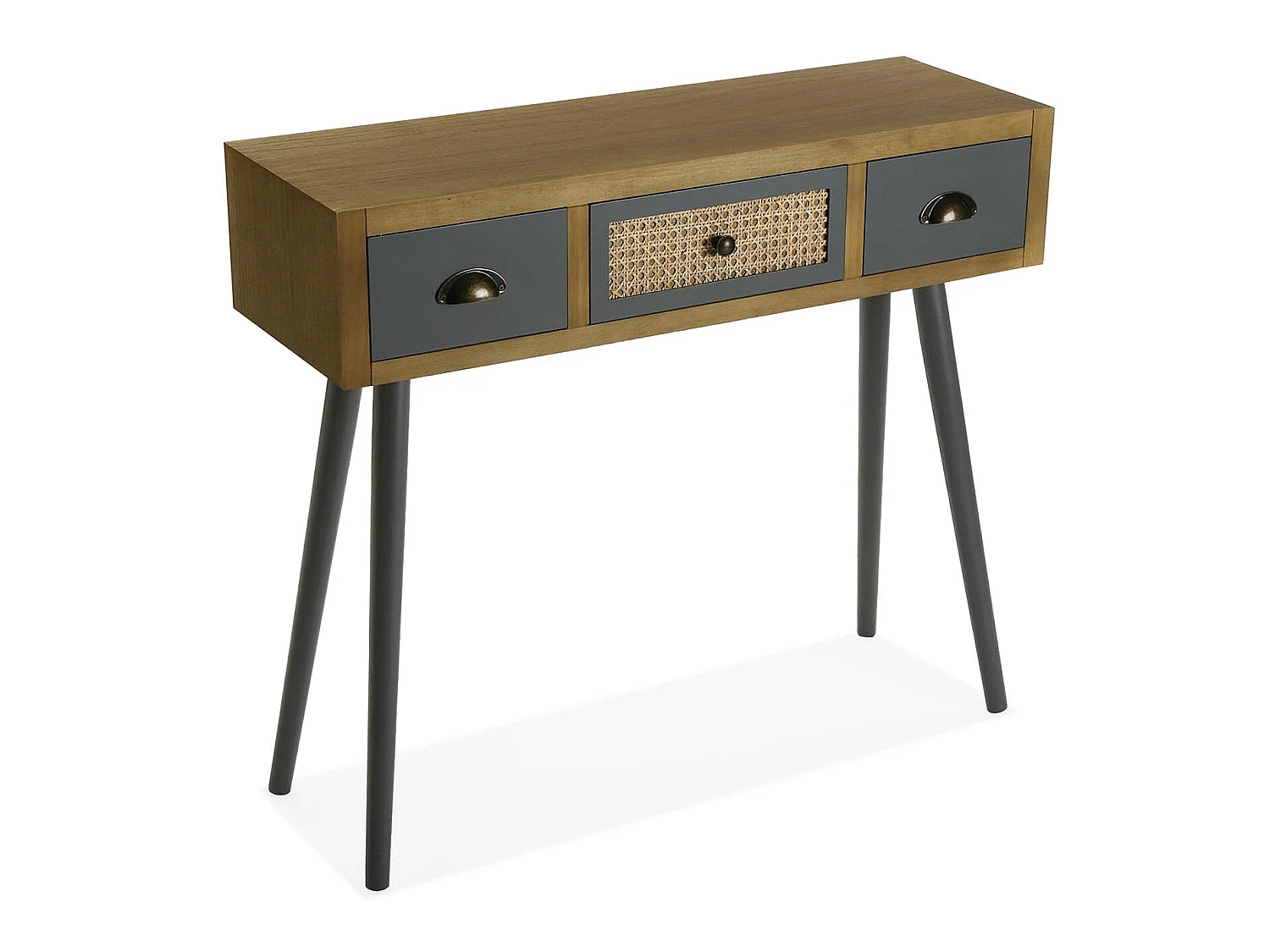 Table Console Pandora, 79 x 30 x 90 cm, Bois, Marron