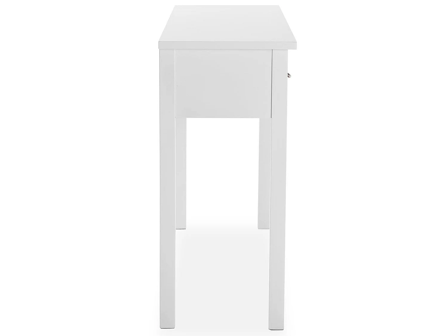 Table Console Niza, 80 x 35 x 90 cm, Bois, Blanc