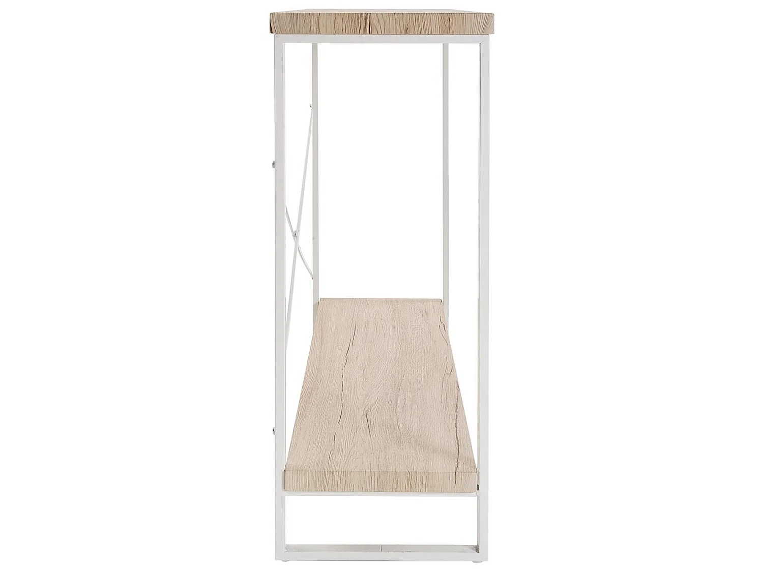 Taline Mueble Recibidor Estrecho para la Entrada o el Pasillo, Mesa Consola, Blanco, 80x30x100cm