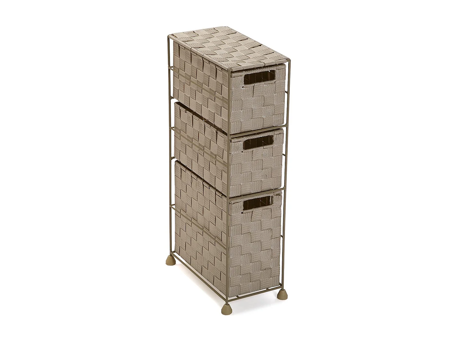 Étagère de salle de bain Mannheim, 57 x 28 x 15,5 cm, Nylon, Beige