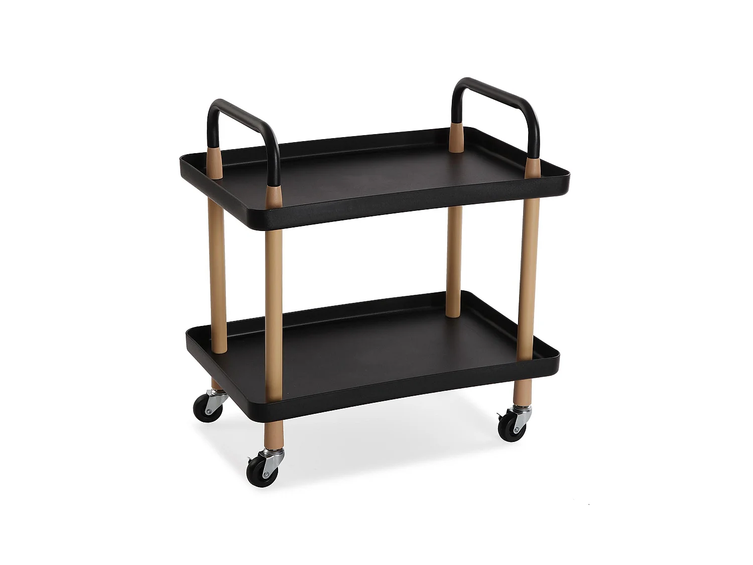 Étagère de salle de bain Skuvoy, 55 x 36 x 53,5 cm, Métal et plastique, Noir