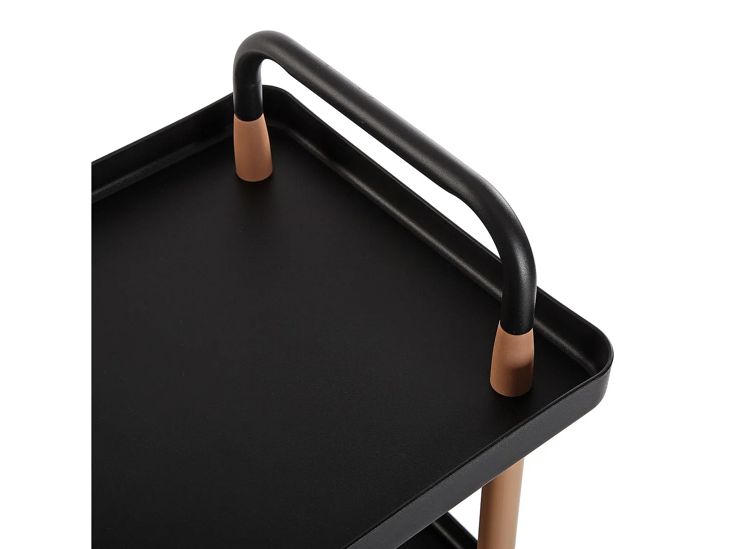 Étagère de salle de bain Skuvoy, 85 x 36 x 53,5 cm, Métal et plastique, Noir