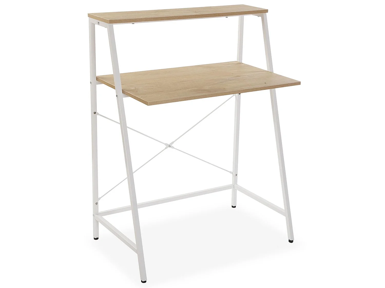 Bureau Tokio, 104 x 48 x 80 cm, Bois et métal, Blanc