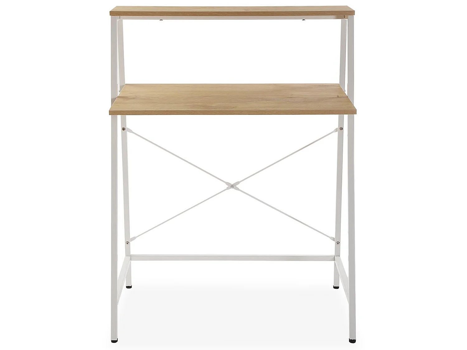 Bureau Tokio, 104 x 48 x 80 cm, Bois et métal, Blanc