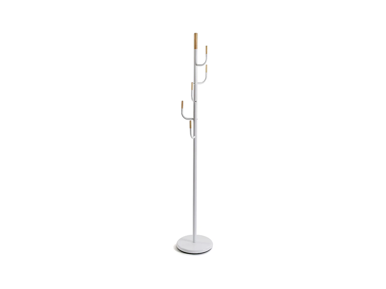 Lina Appendiabiti da terra in stile Minimalista, Attaccapanni per Ingresso o Corridoio, Bianco, 174x30x30cm