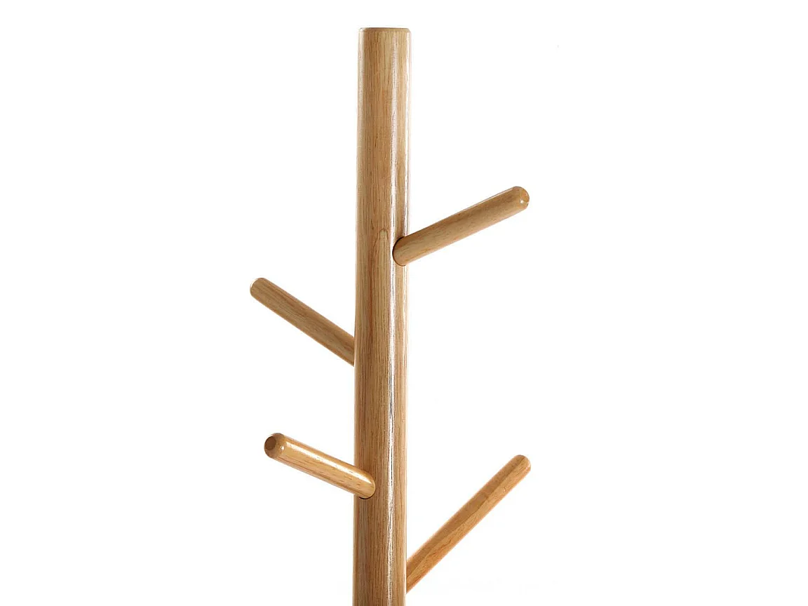 Holstebro Perchero de Pie de Estilo Minimalista, Blanco, 180x28x28cm