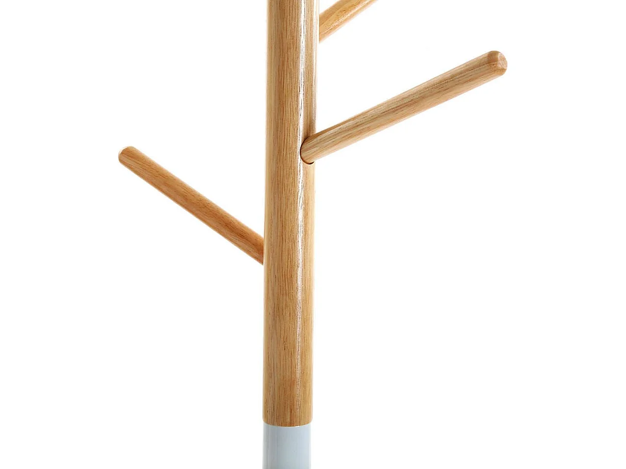 Holstebro Perchero de Pie de Estilo Minimalista, Blanco, 180x28x28cm