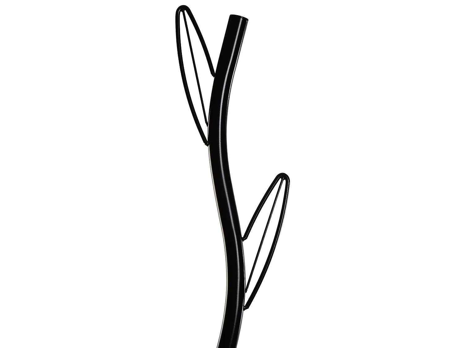 Porte-Manteau sur pied Leaves, 175 x 30 x 32 cm, Métal, Noir