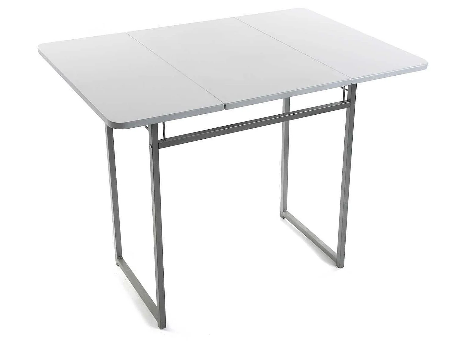 Andrea Set tavolo e due sedie per cucina, terrazzo, giardino, balcone o sala da pranzo, tavolo e sedie, Bianco, 80x70x100cm