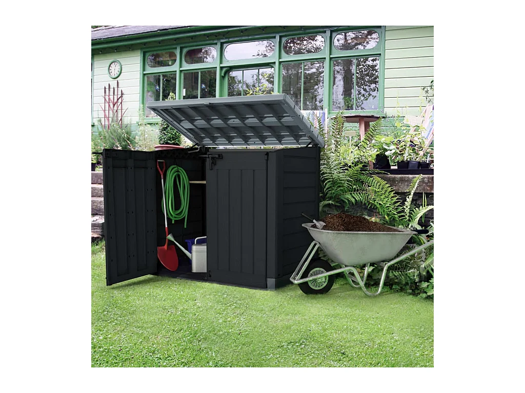 Armoire de stockage de jardin Store It Out Max anthracite gris