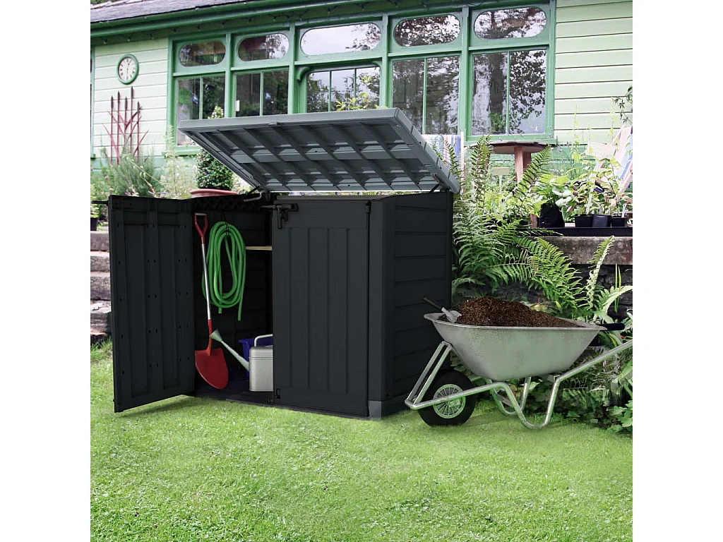 Armoire de stockage de jardin Store It Out Max anthracite gris