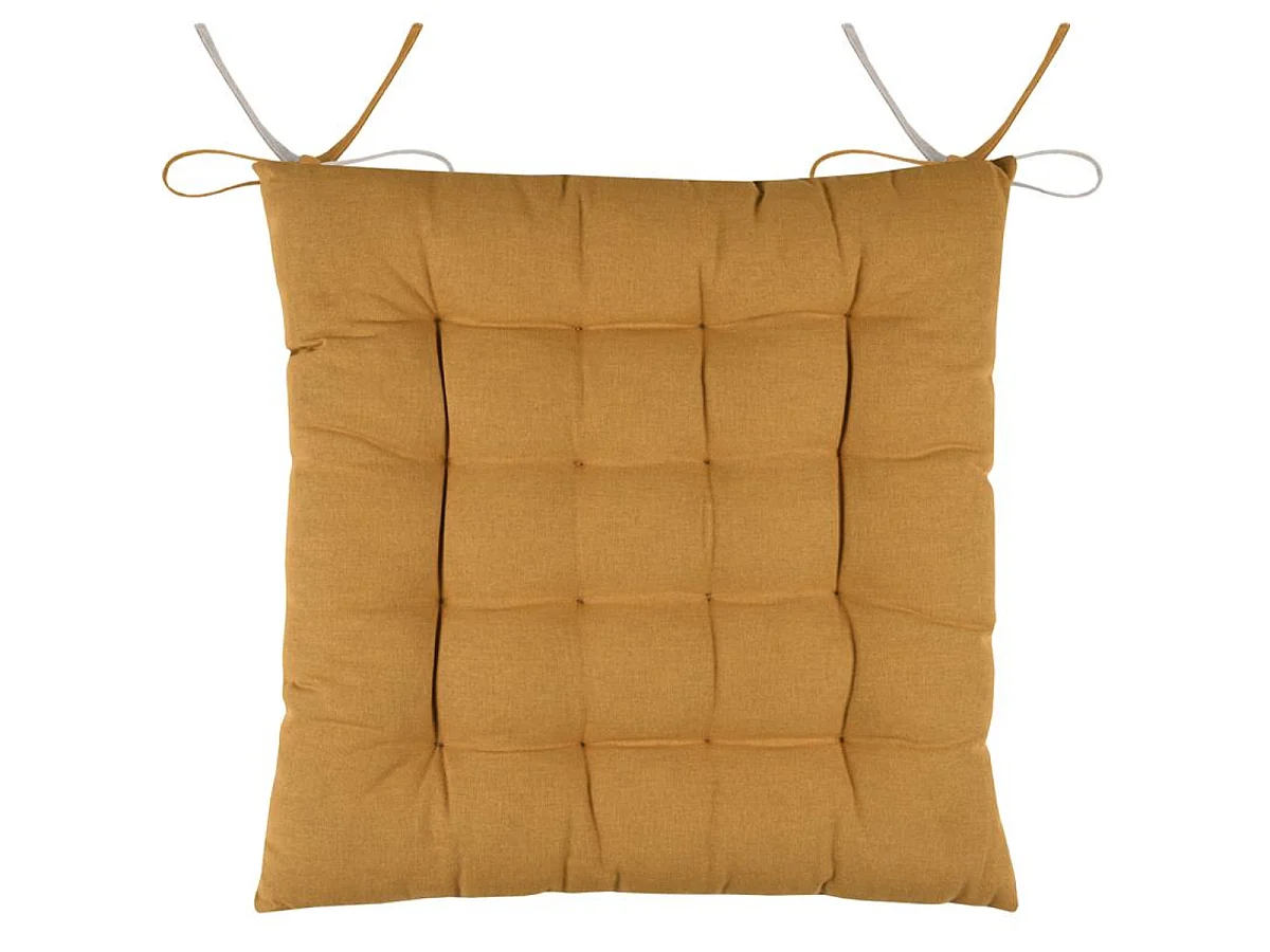 Coussin de chaise réversible Curry et Lin 40 cm