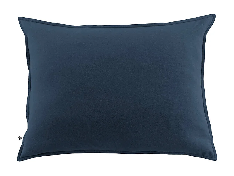 HEDDA - Taie d'Oreiller 50x70cm Flanelle de Coton Coloris Nuit