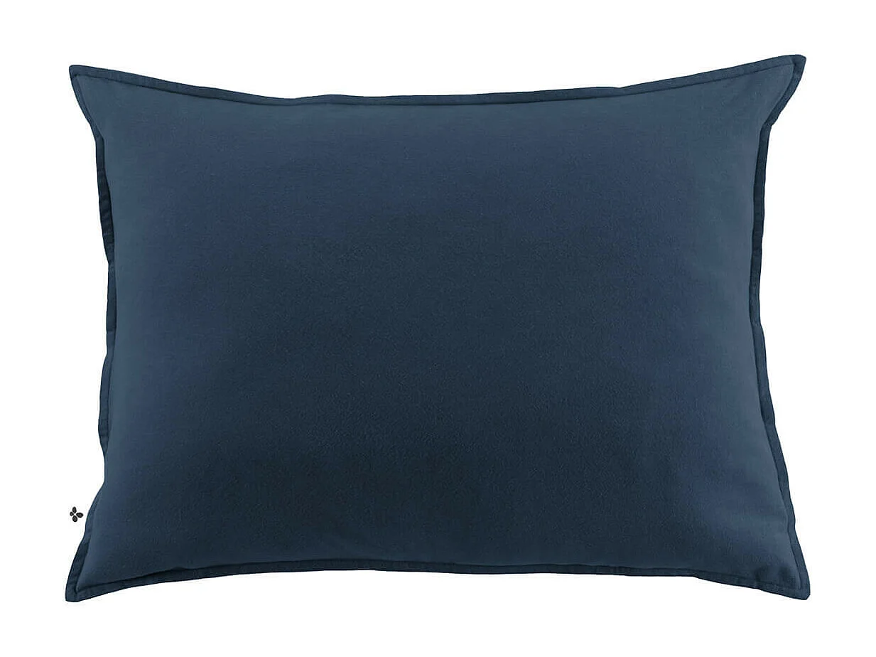 HEDDA - Taie d'Oreiller 50x70cm Flanelle de Coton Coloris Nuit