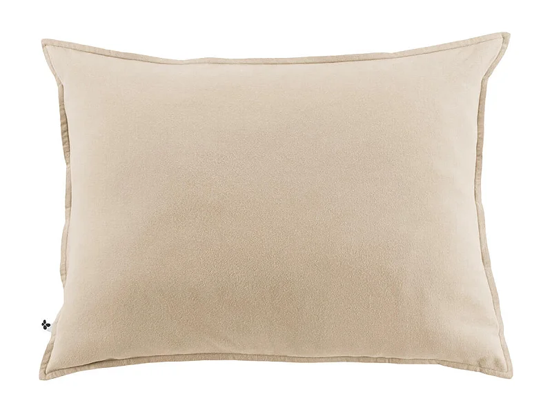 HEDDA - Taie d'Oreiller 50x70cm Flanelle de Coton Coloris Sable