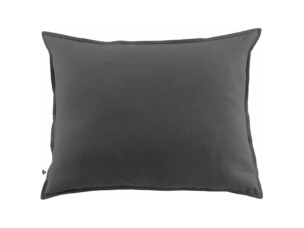 HEDDA - Taie d'Oreiller 50x70cm Flanelle de Coton Coloris Orage