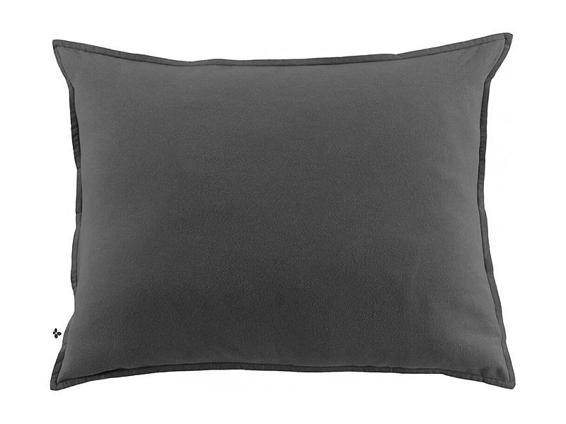 HEDDA - Taie d'Oreiller 50x70cm Flanelle de Coton Coloris Orage