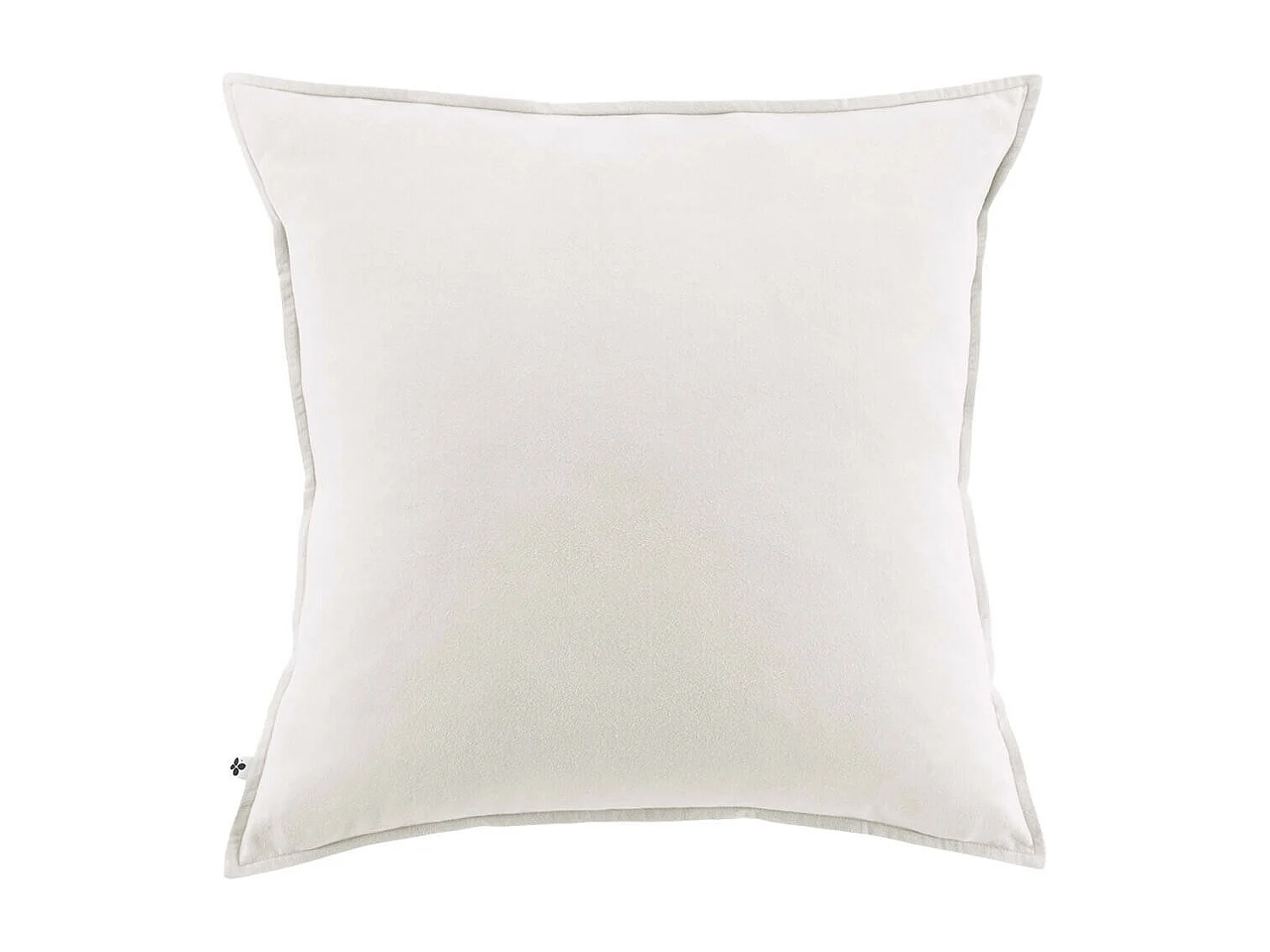 HEDDA - Taie d'Oreiller 63x63cm Flanelle de Coton Coloris Neige