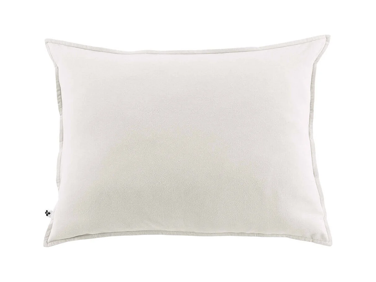 HEDDA - Taie d'Oreiller 50x70cm Flanelle de Coton Coloris Neige