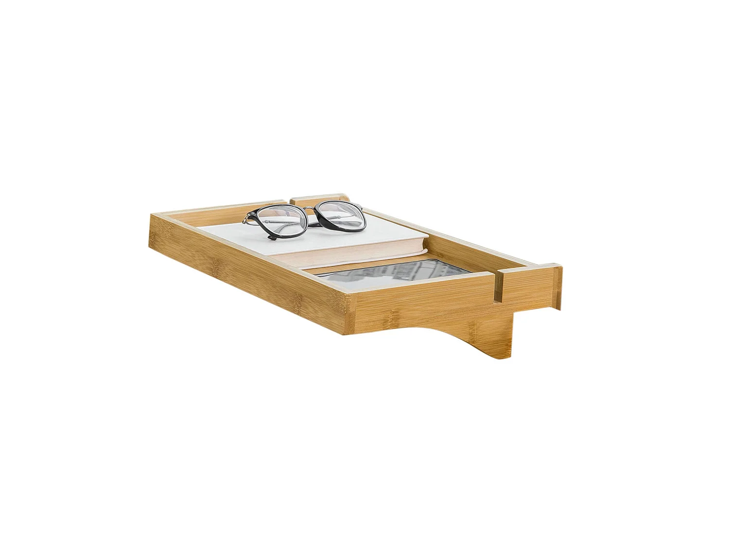 Petite Table de Chevet Étagère Suspendue en Bambou Table de Nuit, NKD01-N