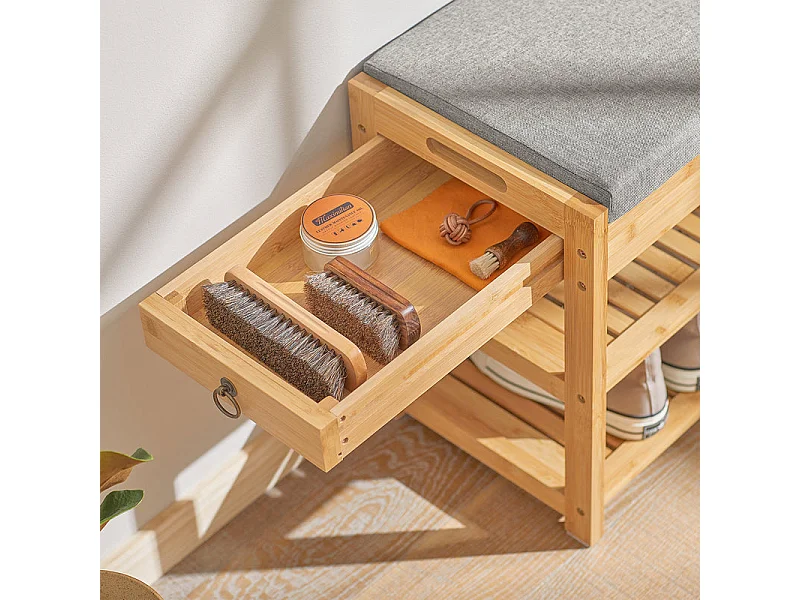 Ławka do butów z poduszką siedziska FSR49-N