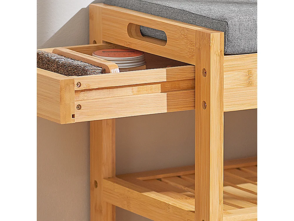 Ławka do butów z poduszką siedziska FSR49-N