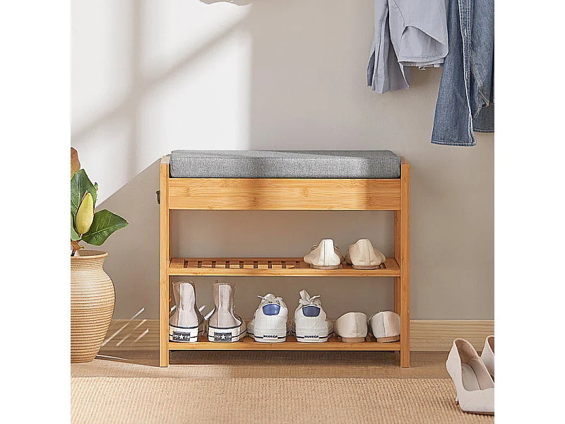 Ławka do butów z poduszką siedziska FSR49-N