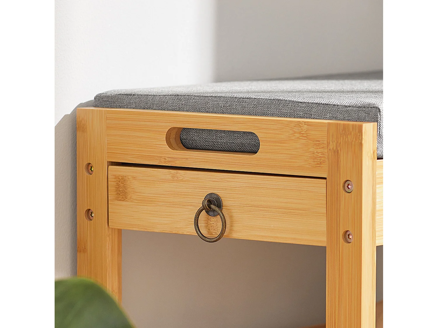 Ławka do butów z poduszką siedziska FSR49-N