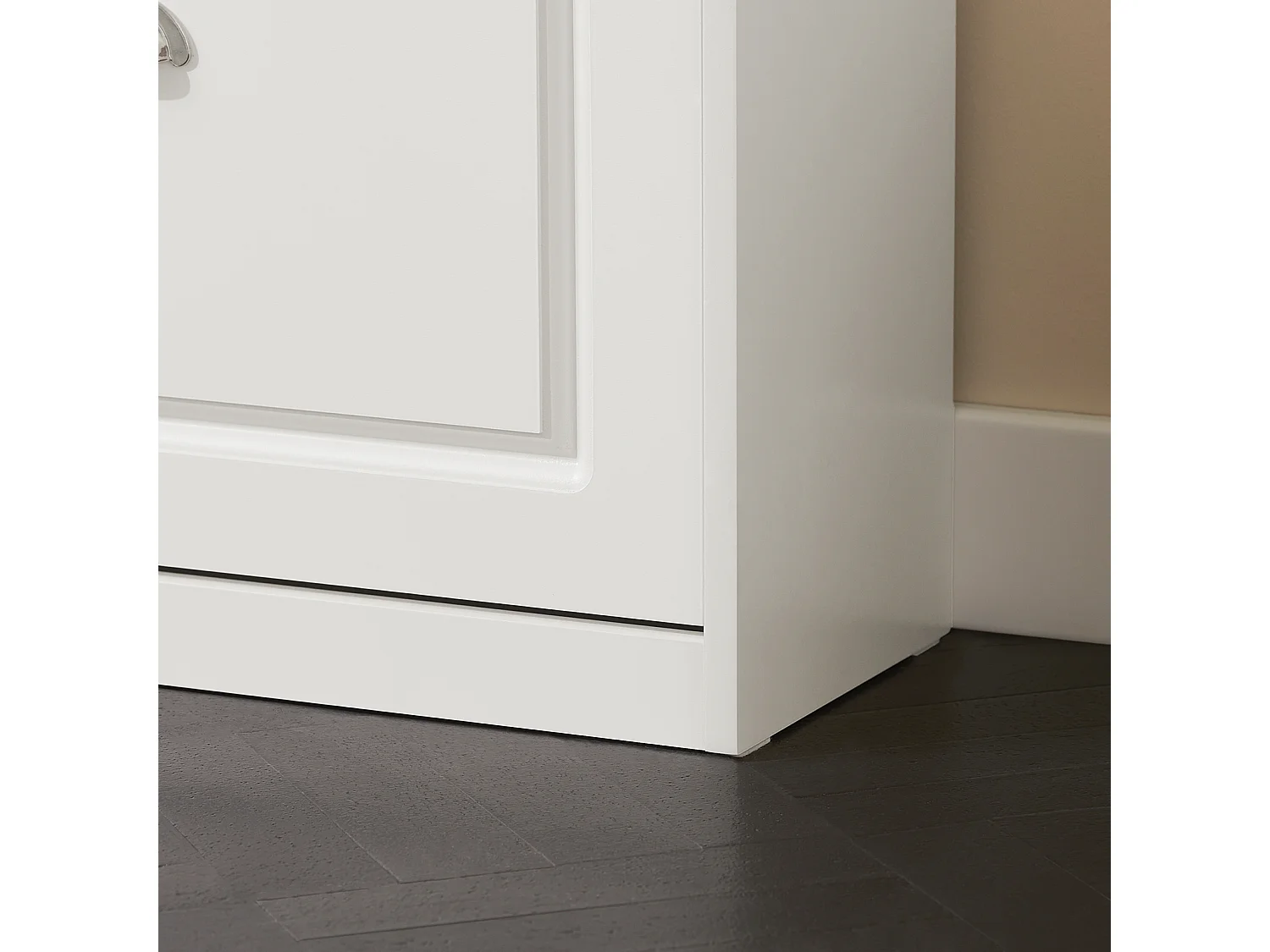 Banc à Chaussures Meuble à Chaussures avec Assise Coussin Rembourré, FSR82-K-W