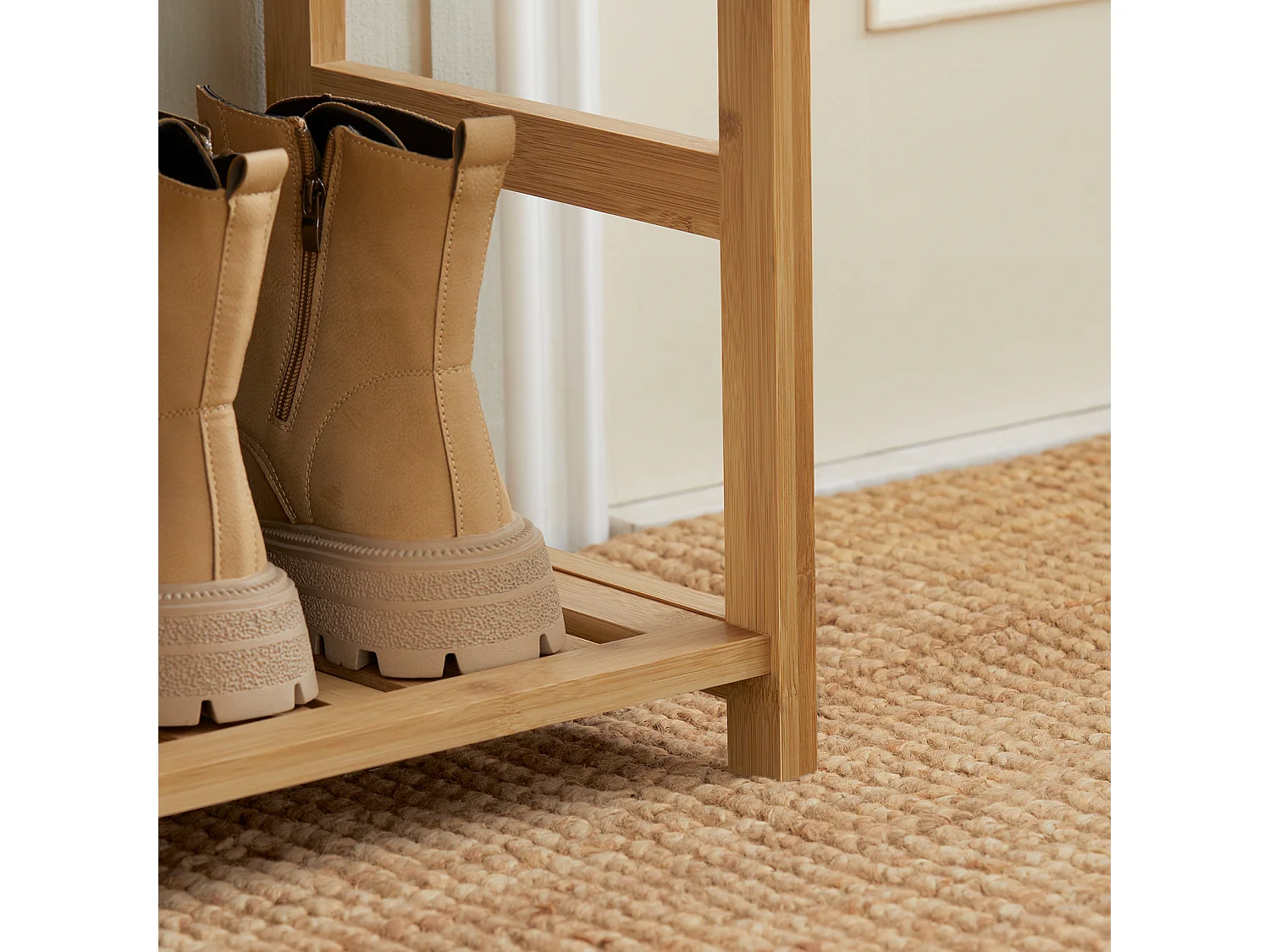 SoBuy Armário de sapatos com prateleira, banco, Banco com sapateira FSR47-N