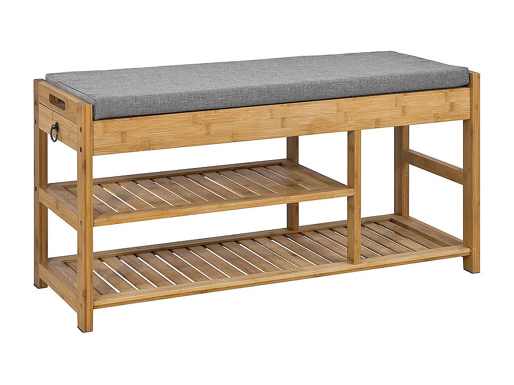 Bambusowa ławka na buty z siedziskiem FSR47-N