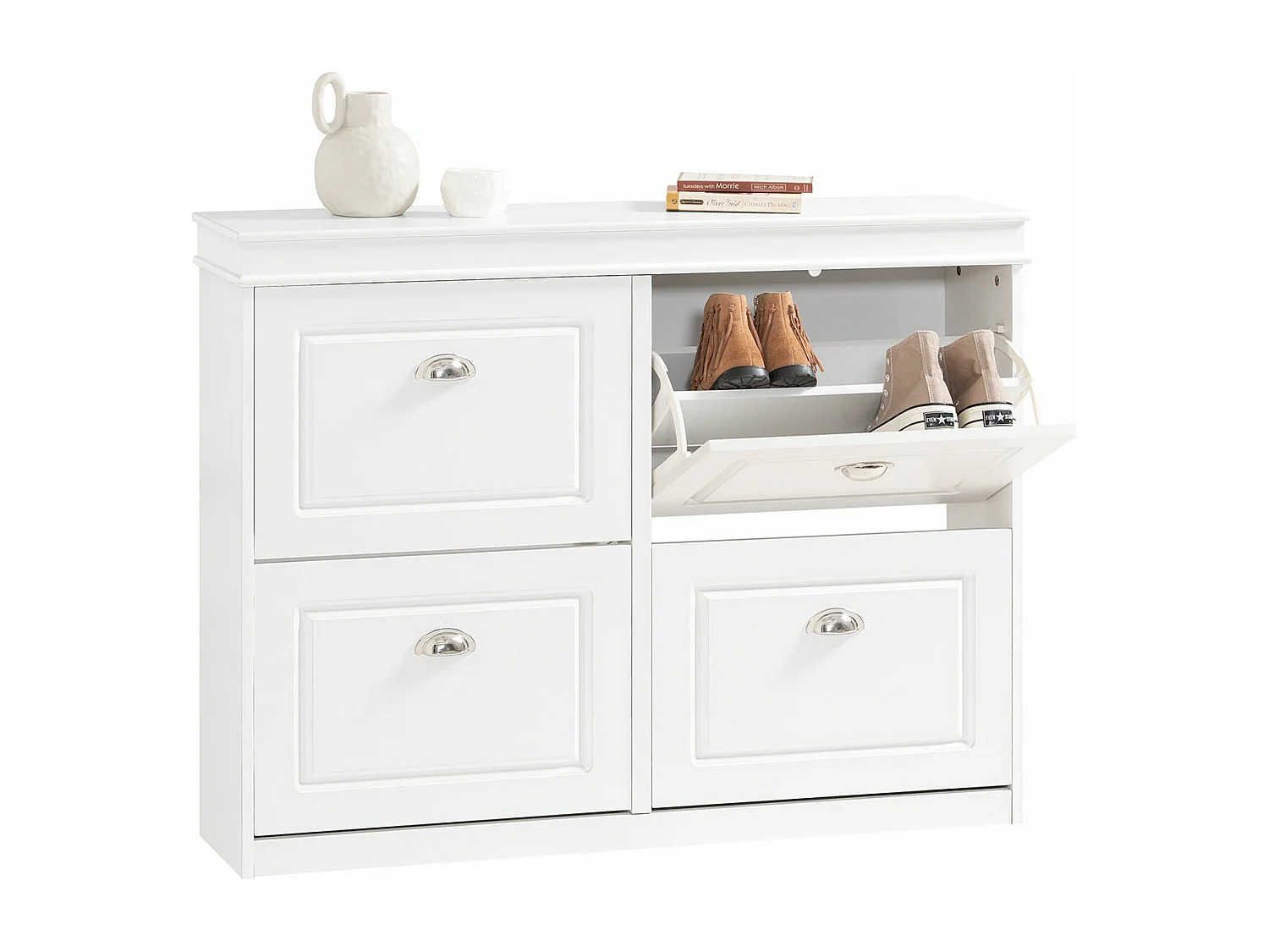 SoBuy armário de sapatos, Armário de sapatos estreito, armário para sapatos FSR79-W