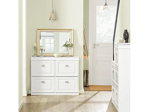 SoBuy armário de sapatos, Armário de sapatos estreito, armário para sapatos FSR79-W