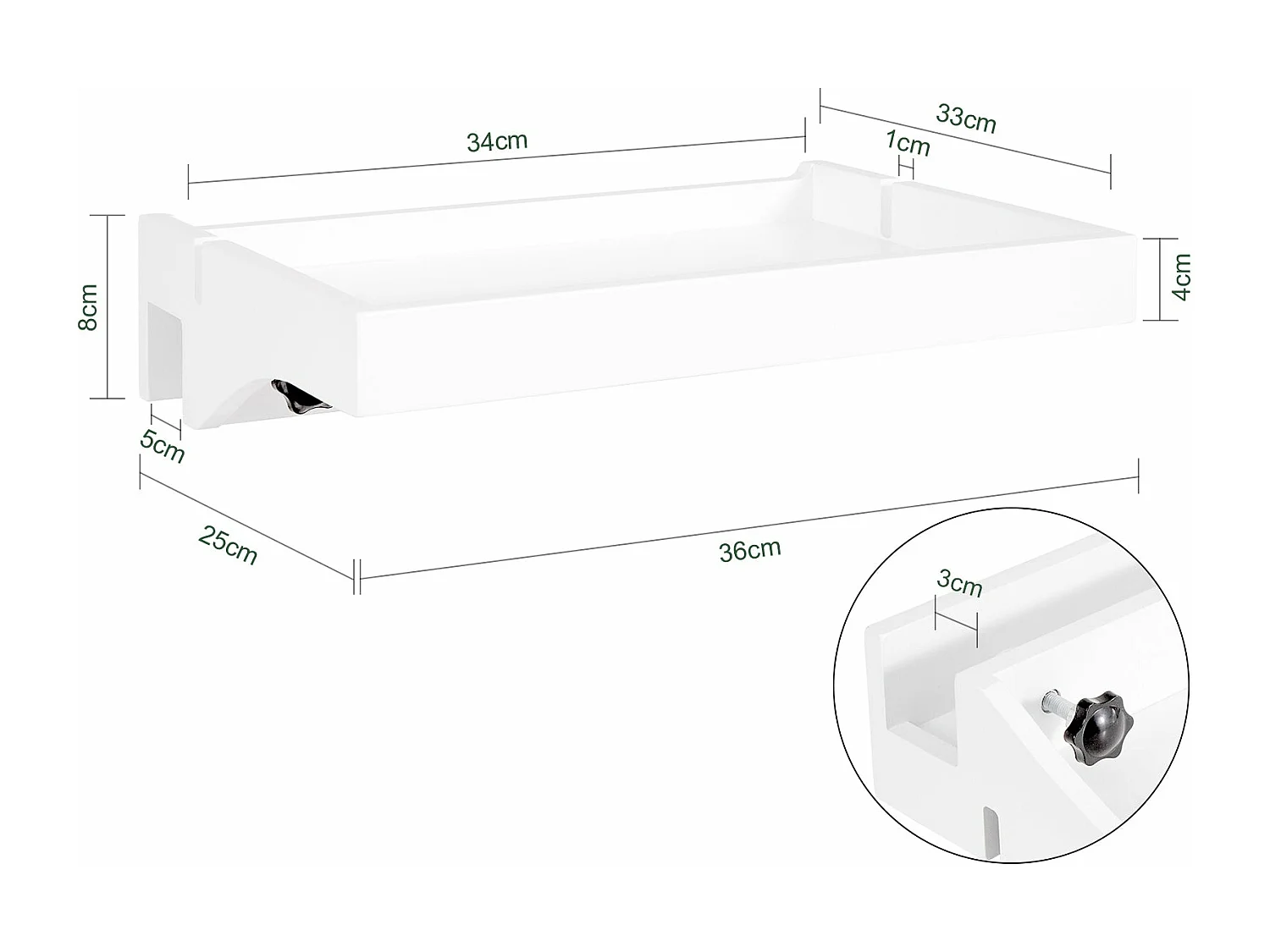 Petite Table De Chevet Étagère Suspendue En Bambou Table De Nuit Pour Les Petites Chambres, Nkd01-w