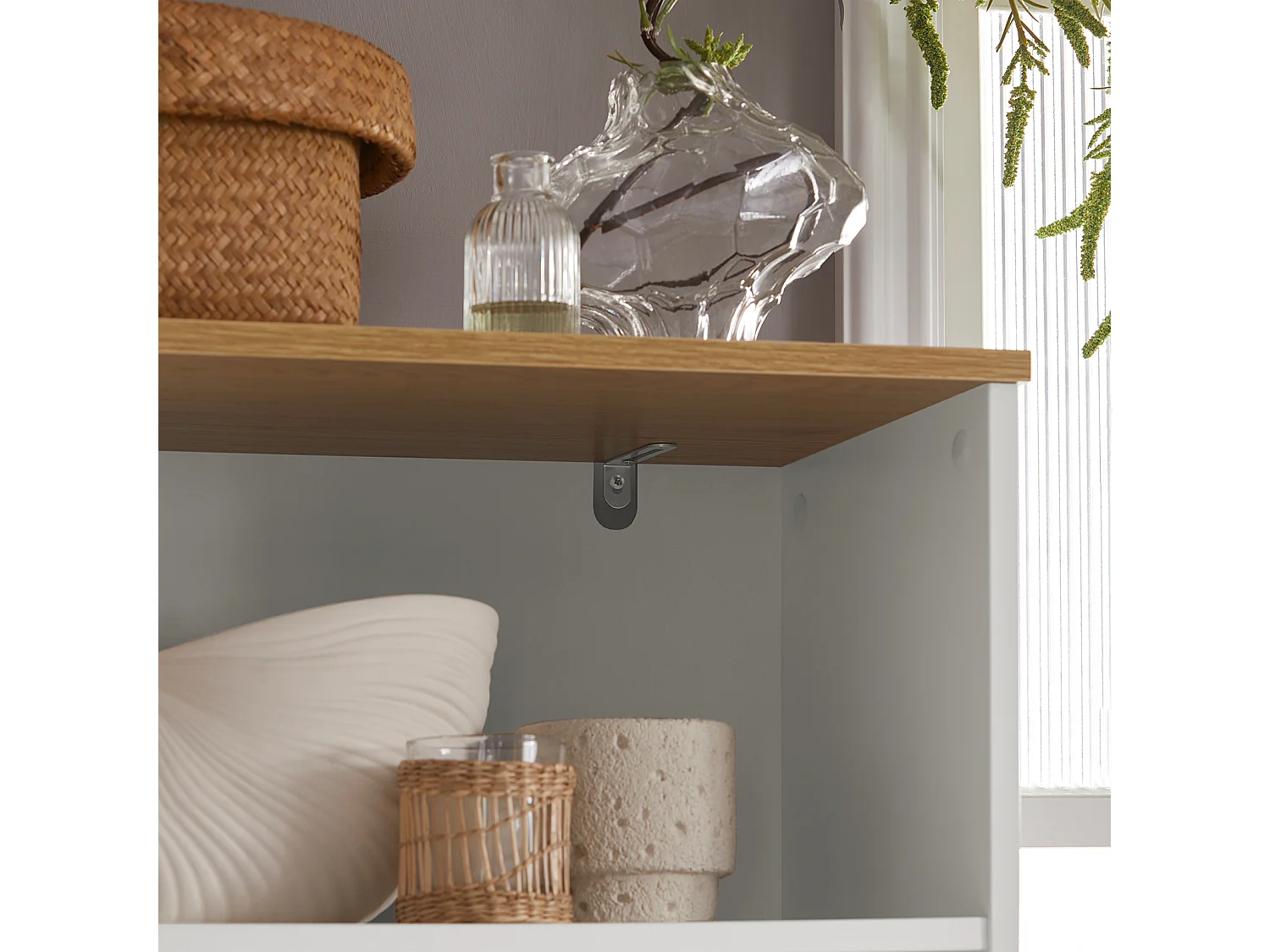 Mueble Columna de baño Armario para baño con 5 Estantes Estanterías de baño Blanco Medidas: 60x30x160cm BZR44-W SoBuy ES