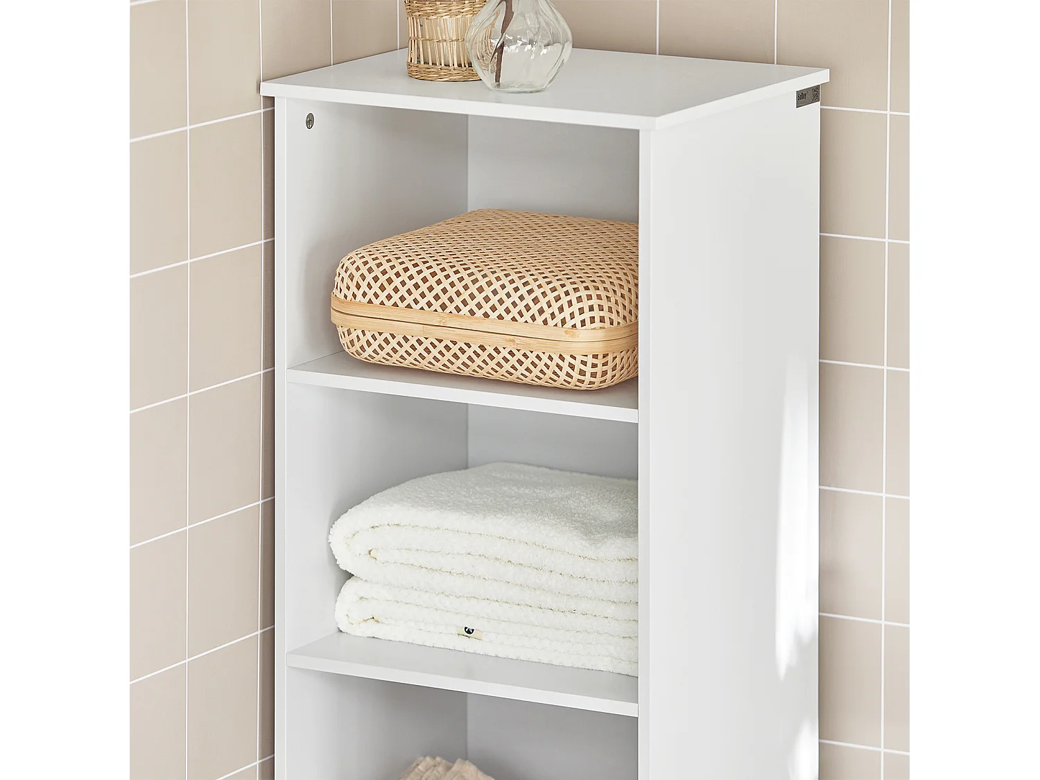 Meuble Colonne De Salle De Bain Armoire Haute Meuble Rangement, BZr17-w