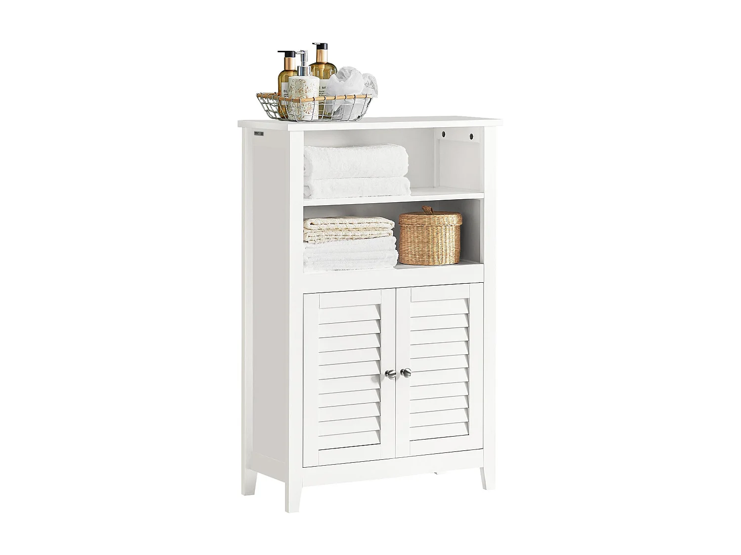 Badschrank BZR13-W 60 x 90 x 26 cm Weiß