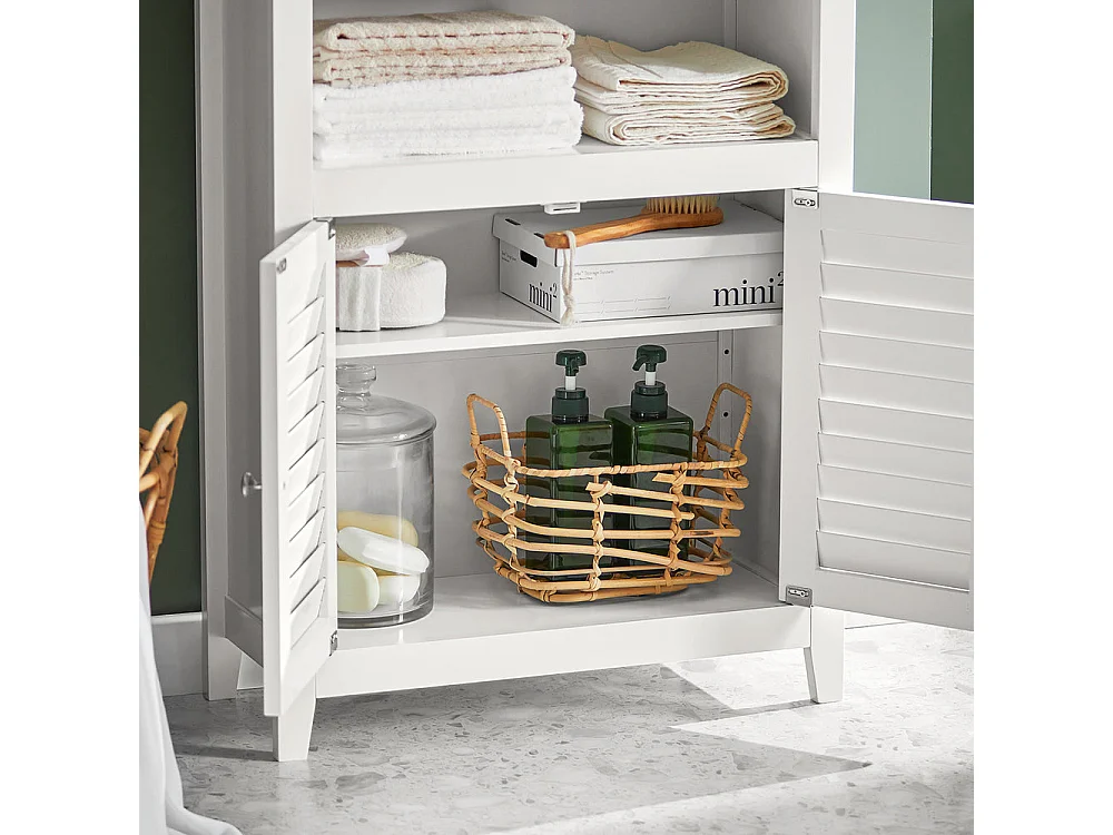 Badschrank BZR13-W 60 x 90 x 26 cm Weiß