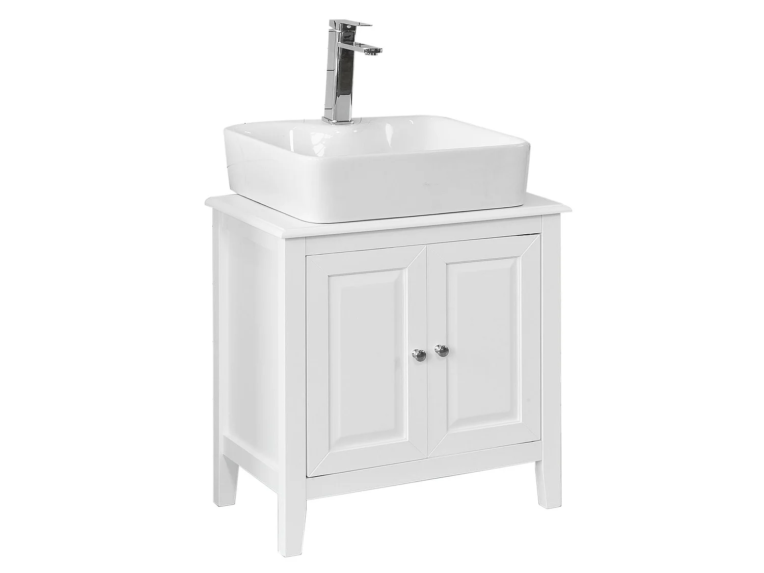 Armario para el Debajo del Lavado,2 Puertas,Blanco,L 60 x P 30 x H 62 cm FRG202-W SoBuy ES