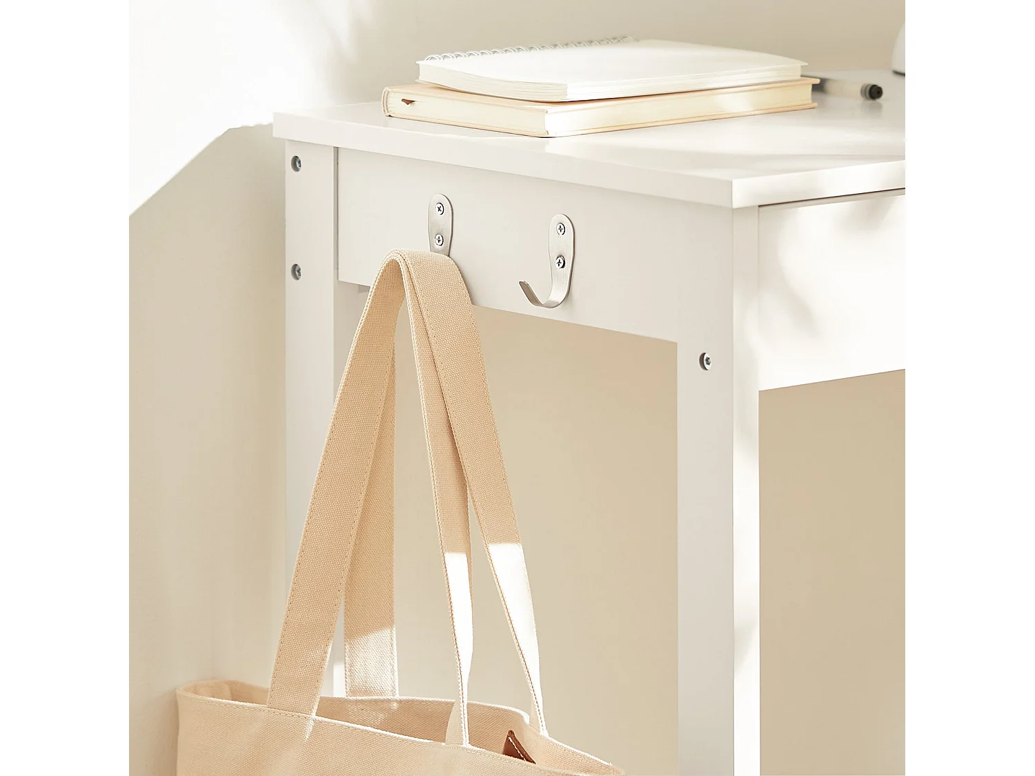 SoBuy FWT43-W Bureau Computertafel Computerbureau Kinderbureau – Wit