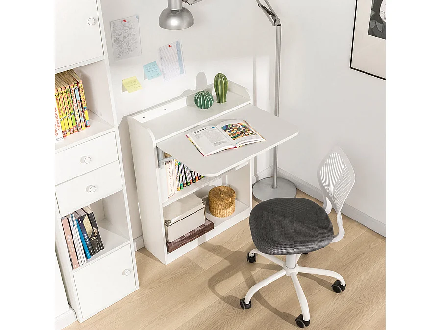 Schreibtisch FWT92-W 64 x 82 x 58 cm Weiß